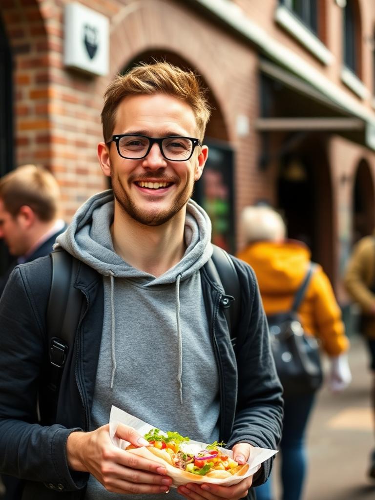 Tom on a food tour in Rotterdam